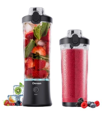 Portable 270W USB Blender, 20oz Cup, Waterproof, BPA-Free, Pulse Mode